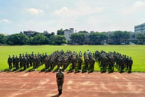 高中“第一課” 軍訓燃熱血——金華市方格外國語學校2021級高一新生軍訓開營